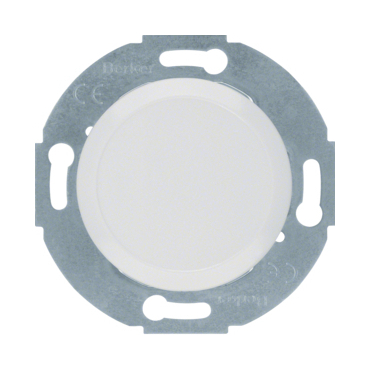 HAG 67100920 Záslepka se středovým dílem, Berker 1930/Glas, bílá, lesk