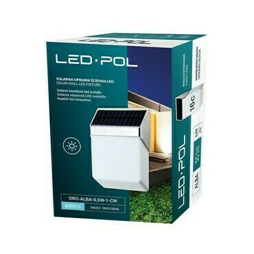 Fasádní a zahradní LED svítidlo LED-POL Alba 0,5W 1 studená bílá