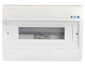 Rozvodnice nástěnná EATON 281692 BC-O-1/18-TW-ECO, bílé plast. dveře, 1 řada, 18 modulů