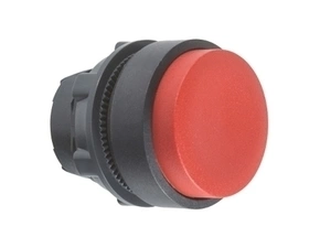 SCHN ZB5AL4 Ovládací hlavice stiskací, s přesahem - rudá