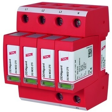 DEHN 952405  Svodič přepětí guard M FM 4-pólový pro TN-S systémy, s modulem dálkové signalizace DEHN DEHN