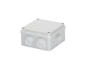 Spojovací krabice GEWISS GW44004 s víkem, nerezové šrouby, ip55, 100x100x50, šedá