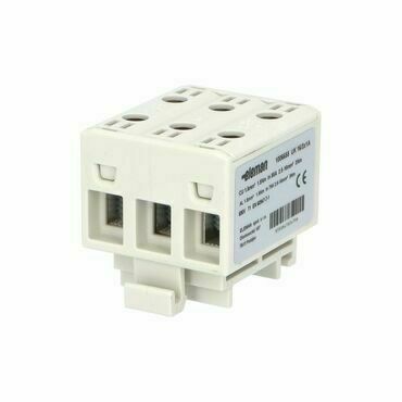 EL 1006655 Svorka univerzální UK 16/3x1 A, 85A, 3pól., AL/CU, krytá, šedá, na DIN