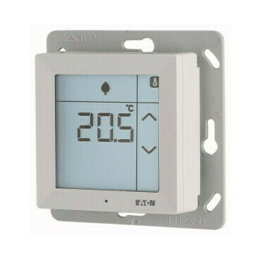 EATON 193911 CRCA-00/12 RF dotykový pokojový termostat 0-40°C s vlhkoměrem 10-95% s teplotním vstupe