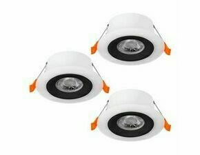 Svítidlo zapuštěné EGLO SET 3X LED-EINBAUSPOT O100 SW CALONGE