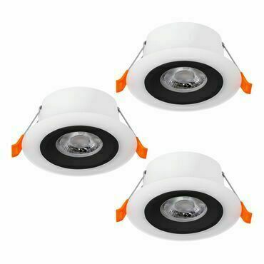 Svítidlo zapuštěné EGLO SET 3X LED-EINBAUSPOT O100 SW CALONGE