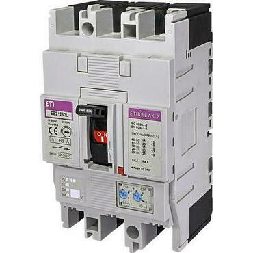 ETI 004671024 kompaktní jistič, EB2 125/3L 63A 3p