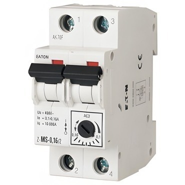 EATON 248395 Z-MS-2,5/2 Spínač motorů 2-pól (pro 1-fáz motory), Ir=1.60-2.50A