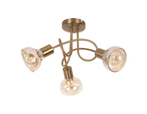 Svítidlo stropní RABALUX 5548 HOLLY antická zlatá E14 3x MAX 40W