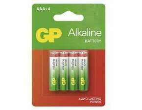 Baterie alkalická GP B04114 ALKALINE AAA (LR03) 4BL