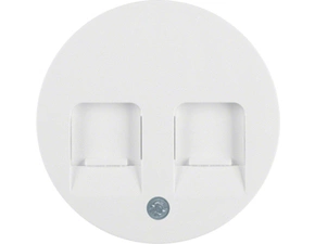 HAG 11812089 Centrální díl s protiprachovou ochranou, Berker R.1/R.3, bílá, lesk