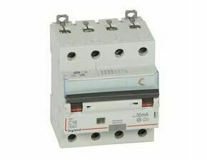 Chránič kombinovaný LEGRAND 411234 DX3 KOMB. 4P C16 30MA A 6KA