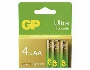 Baterie alkalická GP ULTRA B02214 AA (LR6) 4PP MB