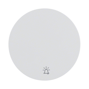 HAG 16202069 Kolébka s potiskem - zvonek, Berker R.1/R.3, bílá, lesk