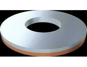 SEZ 7373-09/100 Cupálová podložka vnější průměr 17 mm, vnitřní průměr 8 mm, tloušťka 2 mm