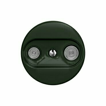 Zásuvka TV+R koncová GREENLUX KLIKLAP Z/TV/K, kachlově zelená