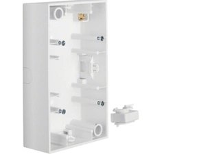 HAG 10421909 Krabice, 2-násobná na omítku, Berker B.1/B.3, bílá, mat