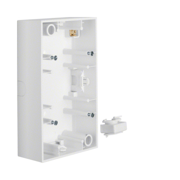 HAG 10421909 Krabice, 2-násobná na omítku, Berker B.1/B.3, bílá, mat