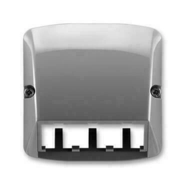 Kryt zásuvky ABB Tango 5014A-A00410 S2, kouřová šedá, komunikační (pro prvky Panduit Mini-Com)