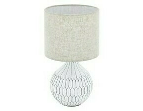 Svítidlo stolní EGLO TL 1 E27 WEISS H-BRAUN BELLARIVA 3