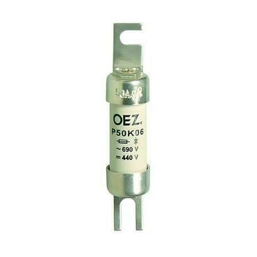 Pojistková vložka pro jištění polovodičů OEZ:06593 P50K06 10A gR, Un AC 690 V / DC 440 V, gR -
