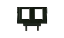 Maska nosná ABB 5014A-B1018, černá, pro 2 komunikační zásuvky keystone