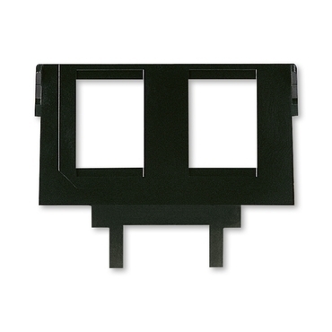 Maska nosná ABB 5014A-B1018, černá, pro 2 komunikační zásuvky keystone