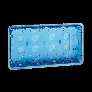 Základna SIMON 51020104-039, krab. zap. Simon 500, 4M Simon 500, nebo 8M K45, modrá průhledná