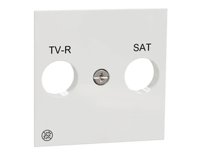 SCHN NU944120 Unica - Centrální deska pro TV-R/SAT zásuvku, Bílá Antibakteriální