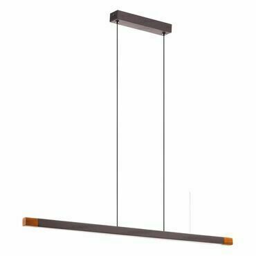 Svítidlo závěsné EGLO LED-HL L-875 ALU HOLZ WS LISCIANA