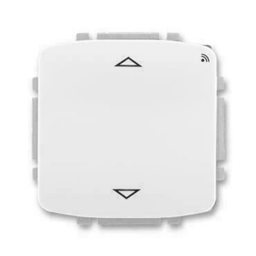Spínač žaluziový ABB Tango 3299A-A33108 B, bílá, s krátkocest. ovl., s RF přijímačem, 868 MHz