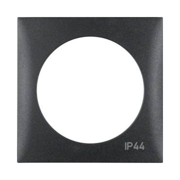 HAG 918272595 Rámeček 1-násobný, potisk "IP44", Integro Flow, antracit, mat