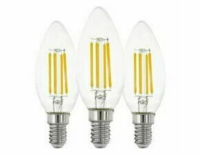 LED žárovka LM_LED_E14 C35 3x7W transparentní teplá bílá EGLO