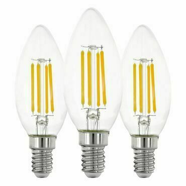 LED žárovka LM_LED_E14 C35 3x7W transparentní teplá bílá EGLO