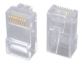 Konektor datový SOLARIX KRJ45/5SLD, CAT5E, UTP, RJ45, neskládaný, nestíněný na drát