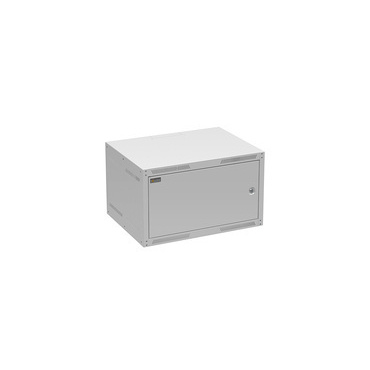 Rozvaděč nástěnný SOLARIX GrandN-6U-645-21-G, 19", 6U, RAL 7035, 600x450 mm, plechové dveře