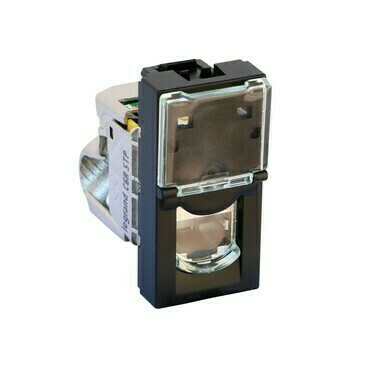 LEG 079173L MOSN 1XRJ45 STP C6A 1M ČER MAT