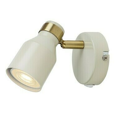 Bodové svítidlo Nezori kostní bílá/zlatá GU10 1×15W RABALUX 73095