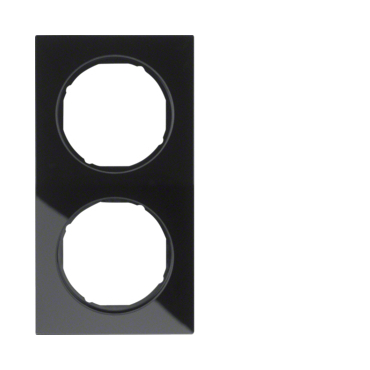 HAG 10122216 Rámeček 2-násobný, Berker R.3, sklo, černá