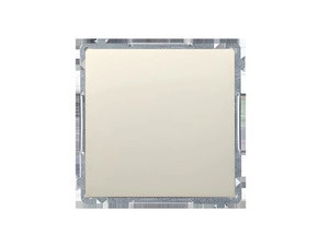 Ovladač rozpínací SIMON BASIC BMPR1.01/12, řazení 1/0, 10 A/250 V~, bezšroubové svorky, béžová