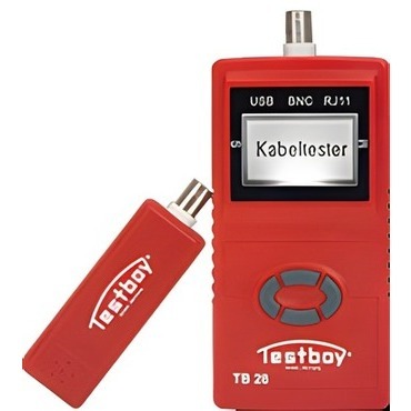 NG NM 00200071  Kabelový tester Testboy 28, pro síťové kabely USB,RJ,BNC