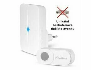 ELB 0029 BZ30 Bezdrátový síťový zvonek přijímač -1ks / vysílač 1ks    Přijímač - napájení 230V AC /