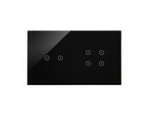 Kryt dotyk. ovl. SIMON DSTR224/73, 2 ovl. Simon 54 Touch, 2 dotyk.+4 dotyk., lávová