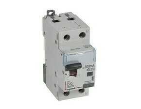 Chránič kombinovaný LEGRAND 411084 DX3 KOMB. 1+N C20 300MA A 6KA