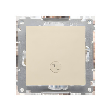 Přepínač střídavý SIMON 55 TW6L.01/144, LED podsv., ř.6So, 10A/250V~, bezšr. sv., champagne mat