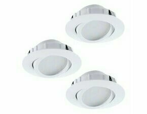Svítidlo zapuštěné EGLO SET 3XLED-EINBAUSPOT O84 WEISS PINEDA