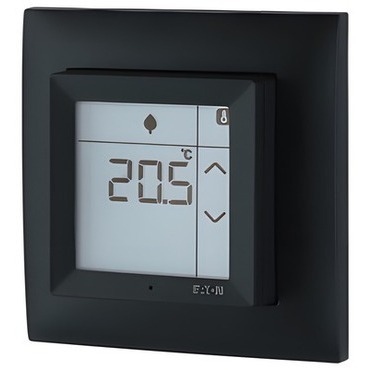 EATON 195247 CPAD-00/199 RF dotykový pokojový termostat 0-40°C s vlhkoměrem 10-95% teplo.vstup, komp