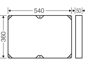 HEN FP ZR 40 Zvyšovací rám pro skříň velikosti 4, pro navýšení montážní hloubky o 5 cm (je možné nav