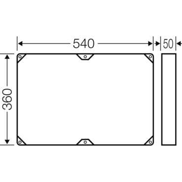 HEN FP ZR 40 Zvyšovací rám pro skříň velikosti 4, pro navýšení montážní hloubky o 5 cm (je možné nav
