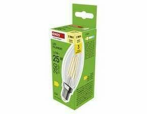 EMOS ZF3D02 LED FLM CANDLE 1,8W(25W) 250lm E14 WW